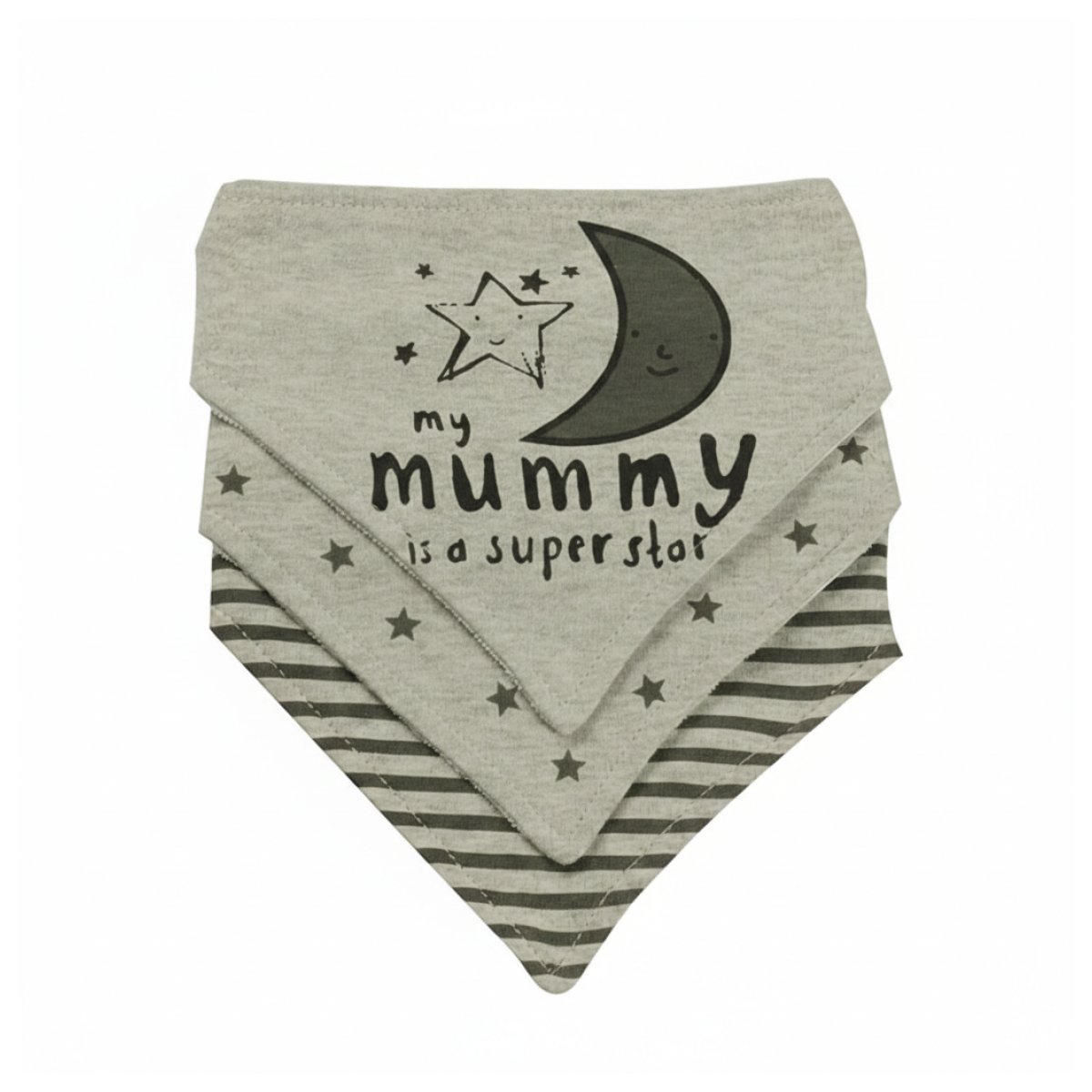 Σαλιάρες-Μπαντάνα 4+ Μηνών (Σετ 3τμχ) Gamberritos Mummy Is A Superstar 10299-2