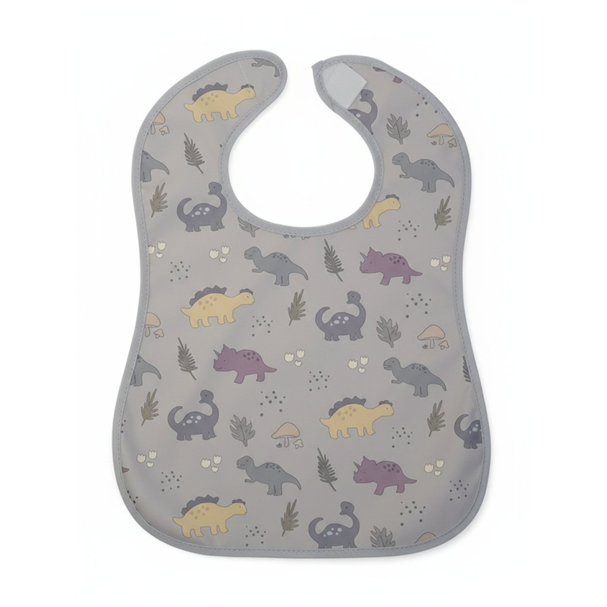 Σαλιάρα 6+ Μηνών (26x35) Gamberritos Dinosaur Γκρι 10985-3