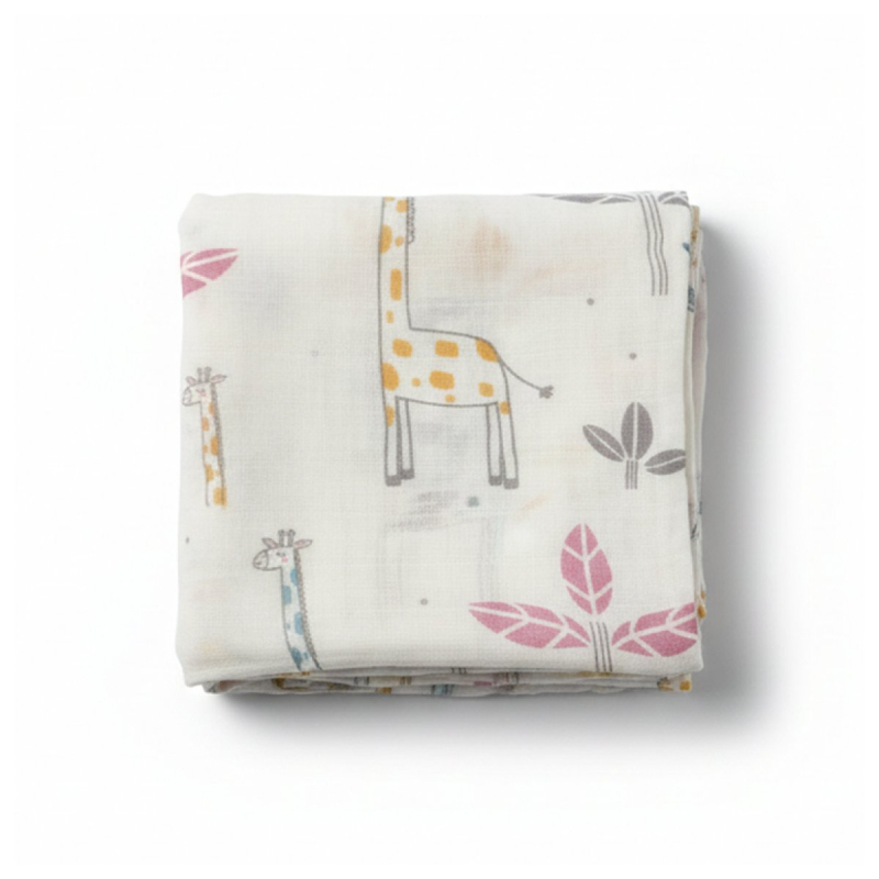 Μουσελίνα/Πάνα Αγκαλιάς (120x120) Gamberritos Happy Giraffes 11027