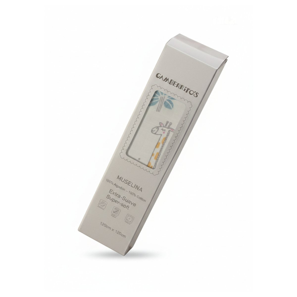 Μουσελίνα/Πάνα Αγκαλιάς (120x120) Gamberritos Happy Giraffes 11027