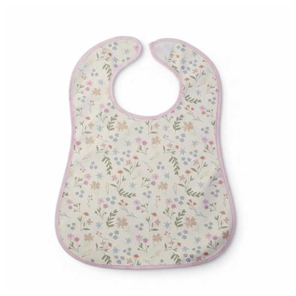 Σαλιάρα 6+ Μηνών (26x35) Gamberritos Flowers Ροζ 10985-1