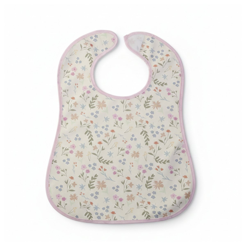 Σαλιάρα 6+ Μηνών (26x35) Gamberritos Flowers Ροζ 10985-1