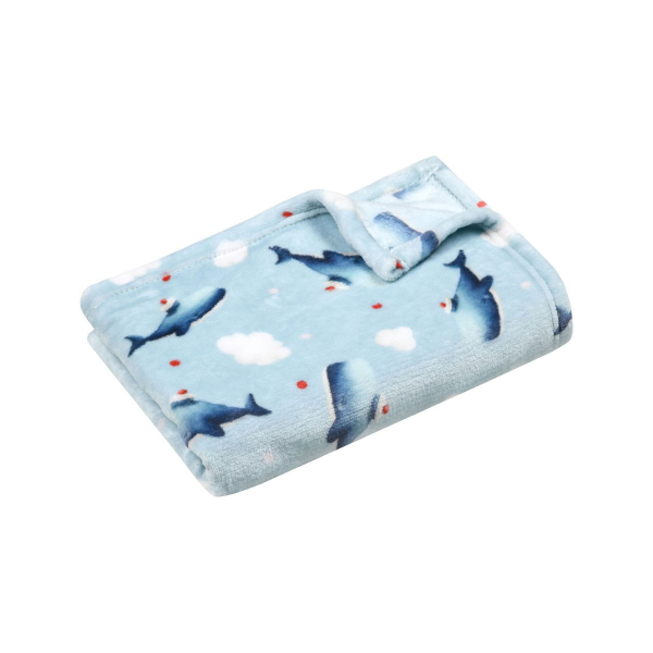 Κουβέρτα Fleece Αγκαλιάς (70x100) S-F Moby Blue P2E077001