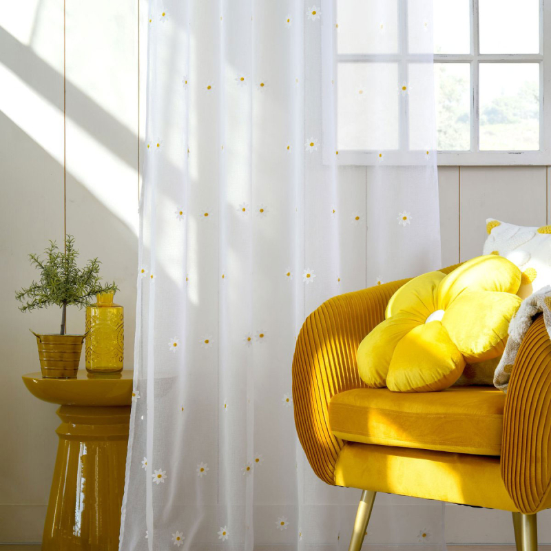 Κουρτίνα (140x260) Με Τρουκς S-F Camille Blanc CE206015