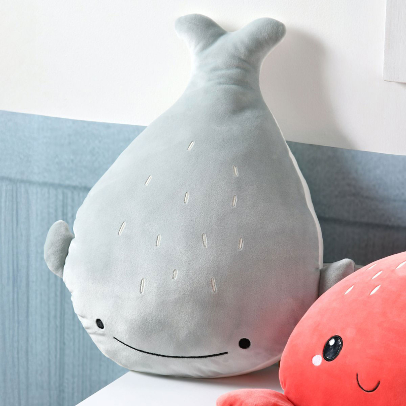 Διακοσμητικό Μαξιλάρι Βελουτέ 2 Όψεων (30x40) S-F Moby Blue C2E077001