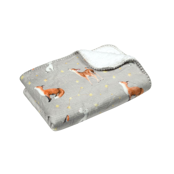 Κουβέρτα Fleece Αγκαλιάς Με Γουνάκι (70x100) S-F Ferdinand Naturel P2D929001