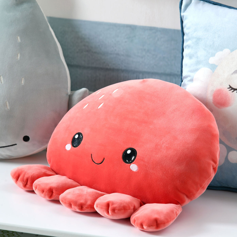 Διακοσμητικό Μαξιλάρι Βελουτέ (Φ37) S-F Moby Corail C1E077001