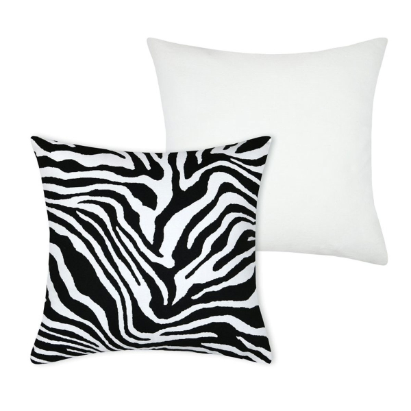 Διακοσμητική Μαξιλαροθήκη 2 Όψεων (40x40) S-F Zibra Noir C0D978001H