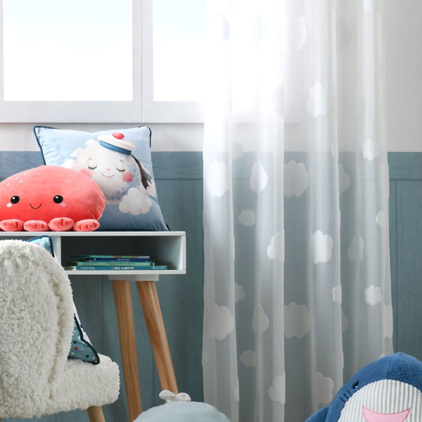 Κουρτίνα (140x260) Με Τρουκς S-F Moby Blanc R6E077001VL