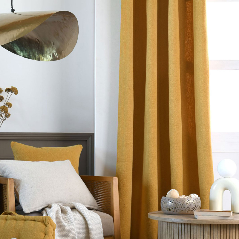 Κουρτίνα (140x260) Με Τρουκς S-F Monaco Curry CE282004