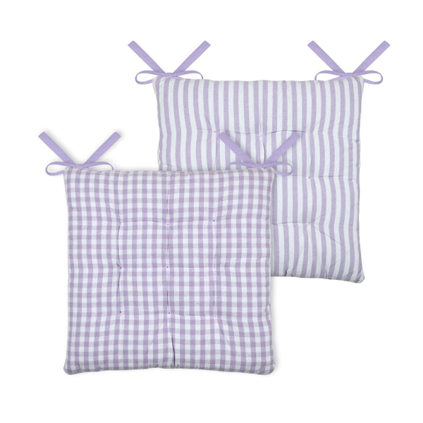 Μαξιλάρι Καρέκλας 2 Όψεων (40x40) S-F Bardot Parme CE238012