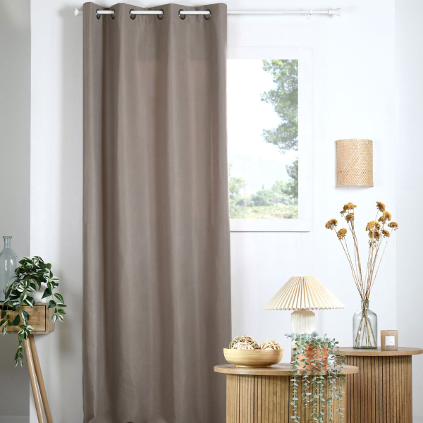 Κουρτίνα (135x240) Με Τρουκς S-F Milton Taupe R6D965002