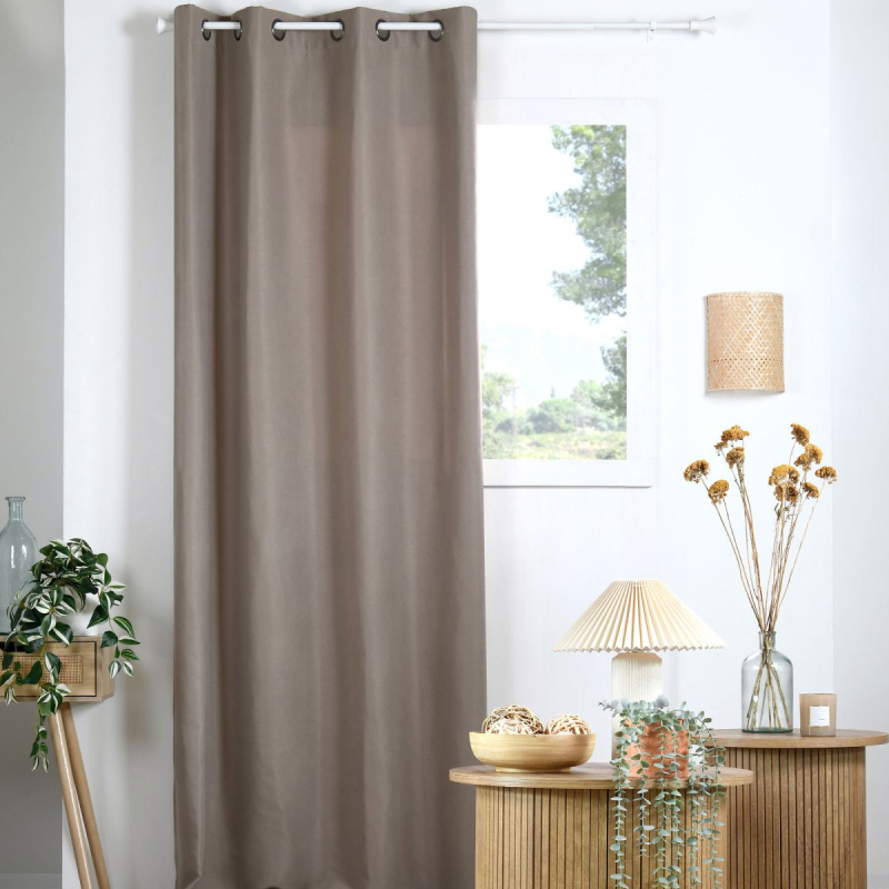 Κουρτίνα (135x240) Με Τρουκς S-F Milton Taupe R6D965002