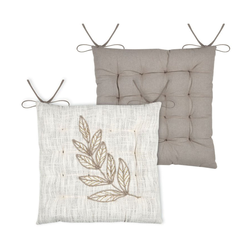 Μαξιλάρι Καρέκλας 2 Όψεων (38x38) S-F Hemera Ecru CUD388001GAL