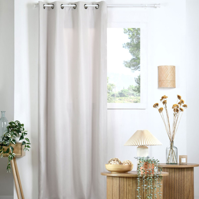 Κουρτίνα (135x240) Με Τρουκς S-F Milton Ecru R6D965001