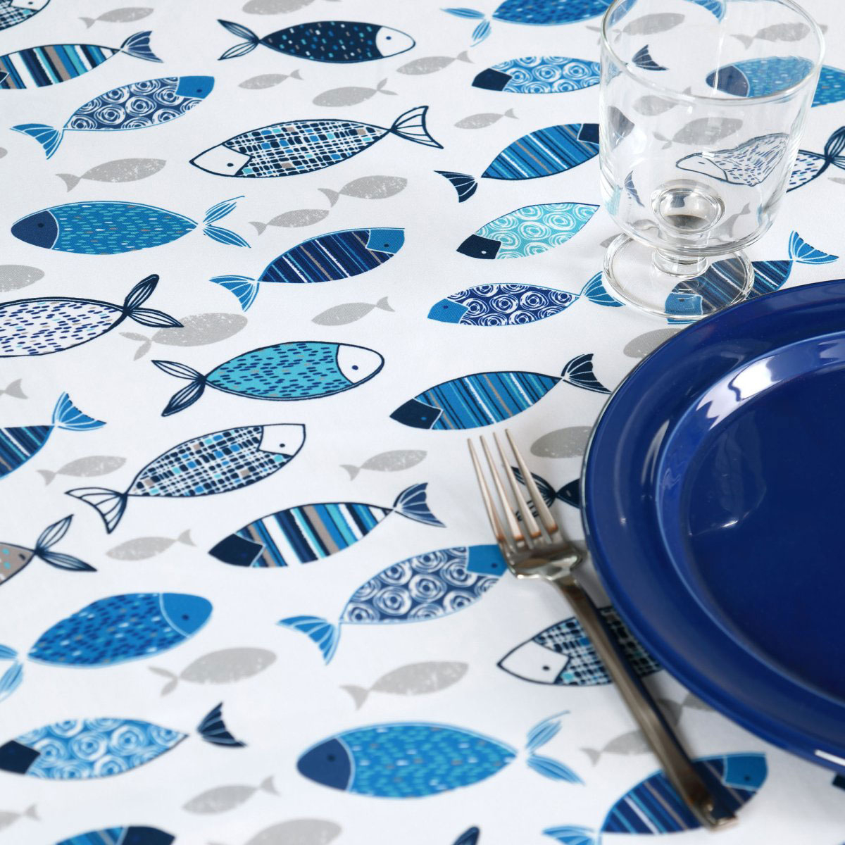Τραπεζομάντηλο (140X240) S-F Fletan Blue N10D655001 Home Λευκά Είδη Κουζίνας & Τραπεζαρίας Τραπεζομάντηλα Spitishop