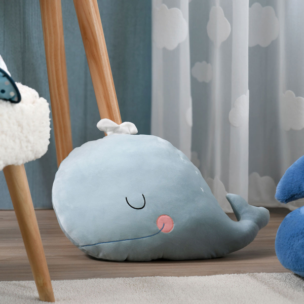 Διακοσμητικό Μαξιλάρι Βελουτέ (45x30) S-F Moby Blue C3E077001