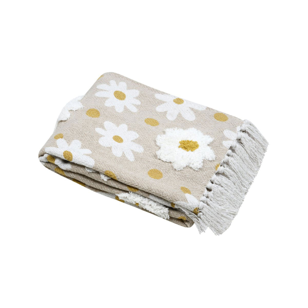 Διακοσμητικό Ριχτάρι (125x150) S-F Camille Naturel CE206013