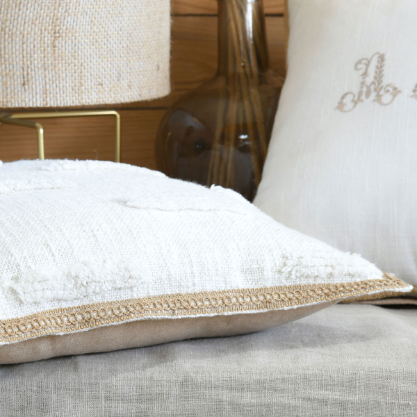 Διακοσμητικό Μαξιλάρι 2 Όψεων (40x40) S-F Josepha Ecru CE140013