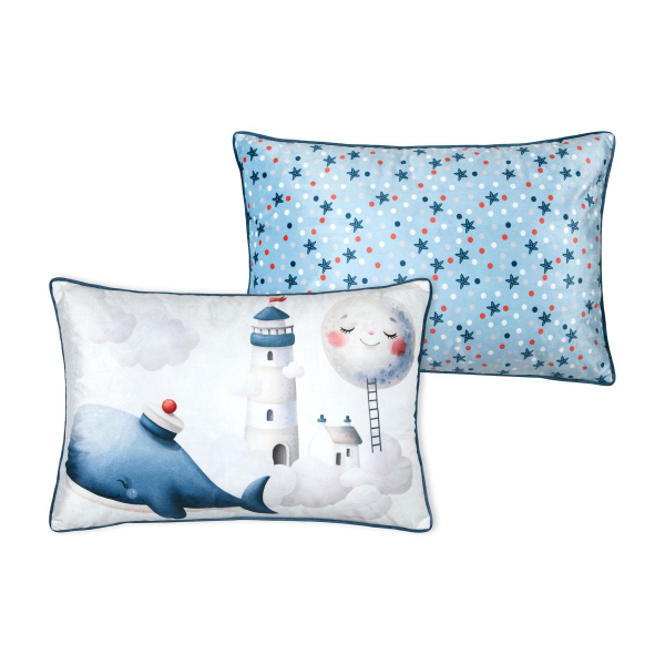 Διακοσμητικό Μαξιλάρι 2 Όψεων (40x60) S-F Moby Blue C4E077001