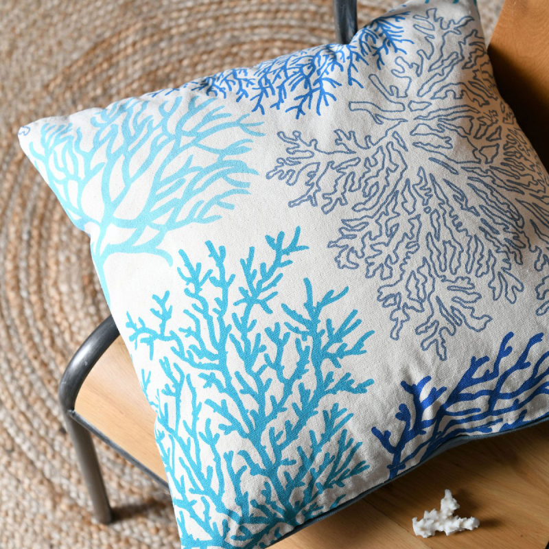 Διακοσμητική Μαξιλαροθήκη 2 Όψεων (40x40) S-F Tahiti Turquoise C0D722001H