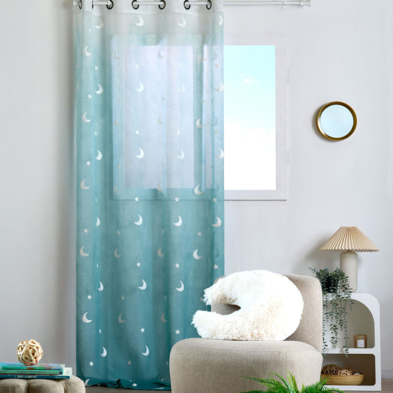 Κουρτίνα (140x260) Με Τρουκς S-F Moonlight Vert R6D966002VL