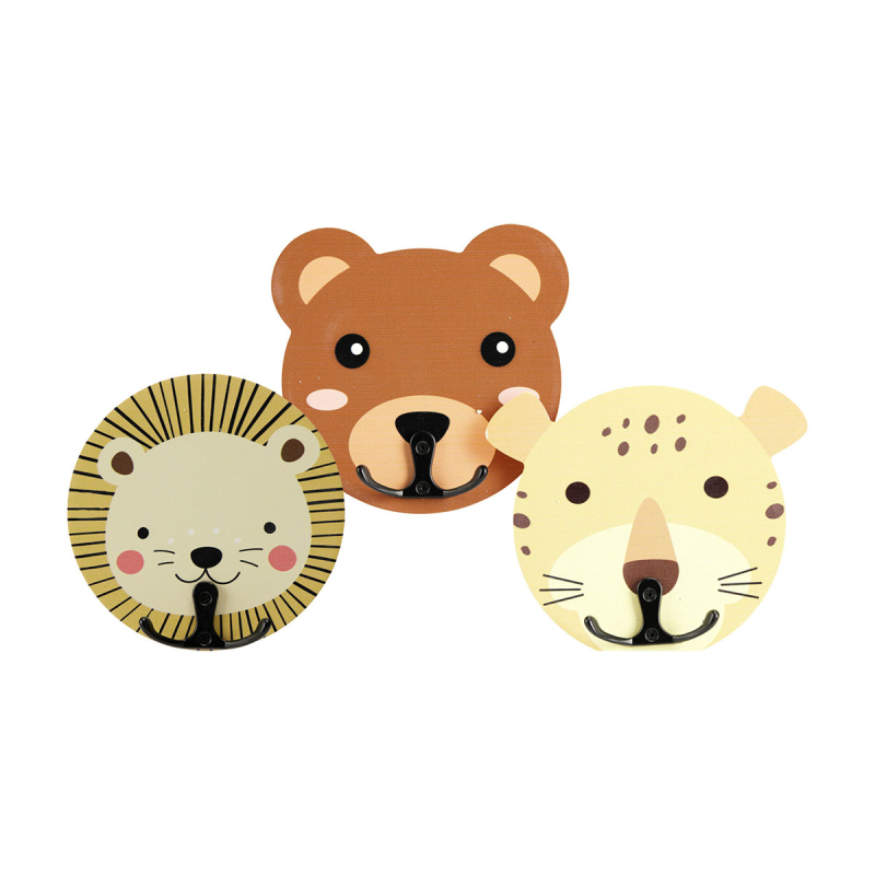 Κρεμαστράκια Αυτοκόλλητα (Σετ 3τμχ) K-M Bear DD1200050