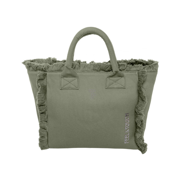Τσάντα Θαλάσσης (26x16x24) Feel & Touch Caribbean Khaki