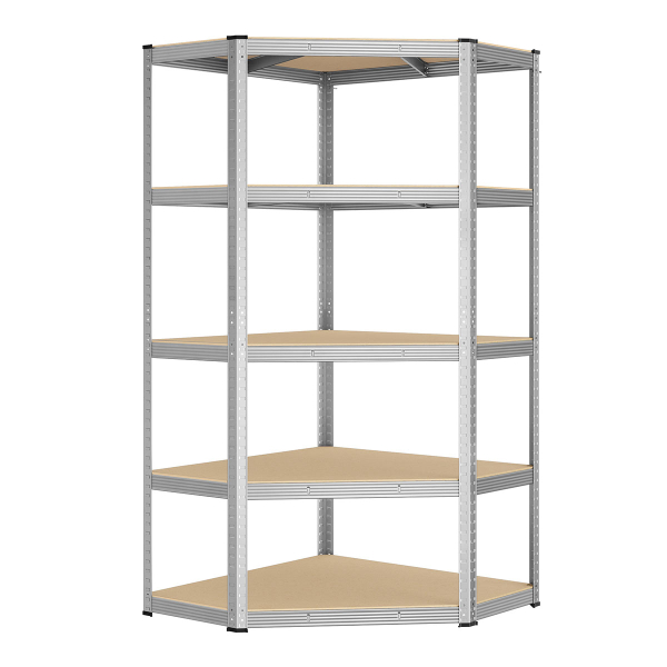 Γωνιακή Μεταλλική Ραφιέρα Δαπέδου 5 Θέσεων (70x70x180) Songmics GLR080E01V1