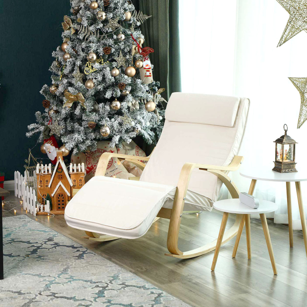 Πολυθρόνα Relax Κουνιστή (55x115x91) Songmics LYY010WZ01