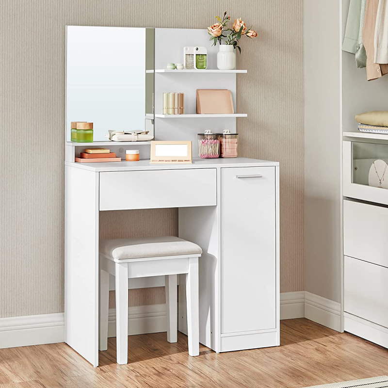 Μπουντουάρ Με Καθρέφτη (80x40x132) Vasagle RDT119WB01