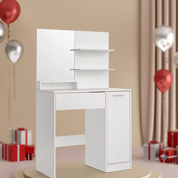 Μπουντουάρ Με Καθρέφτη (80x40x132) Vasagle RDT119WB01