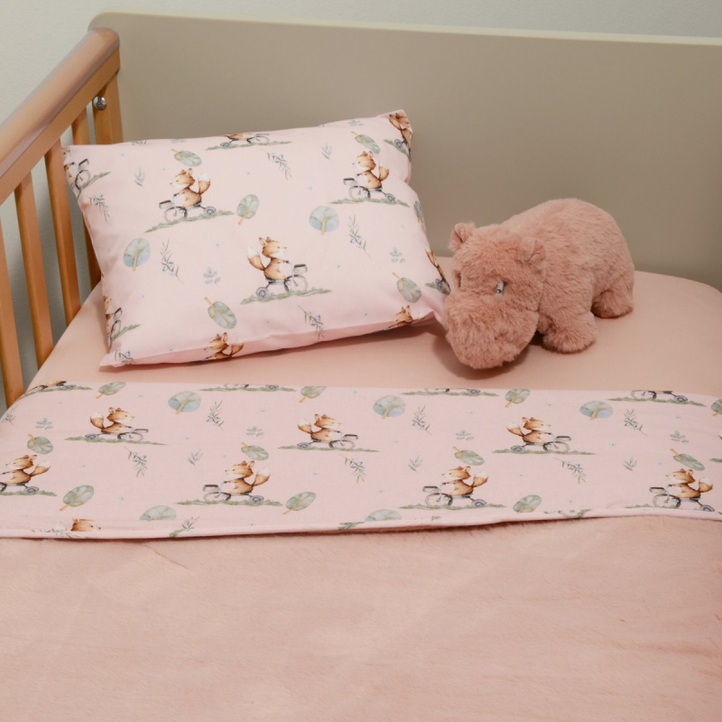 Κουβέρτα Βελουτέ Κούνιας (100x150) 2 Όψεων Baby Oliver Design 426