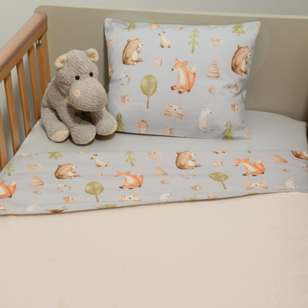 Κουβέρτα Βελουτέ Κούνιας (100x150) 2 Όψεων Baby Oliver Design 427