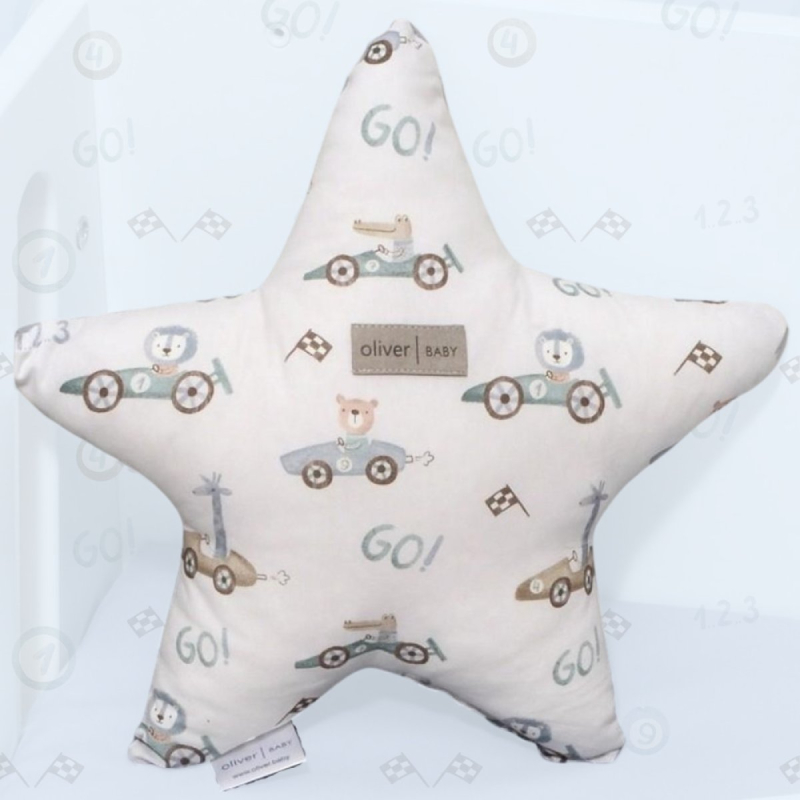 Διακοσμητικό Μαξιλάρι (37x37) Baby Oliver Αστέρι Design 421