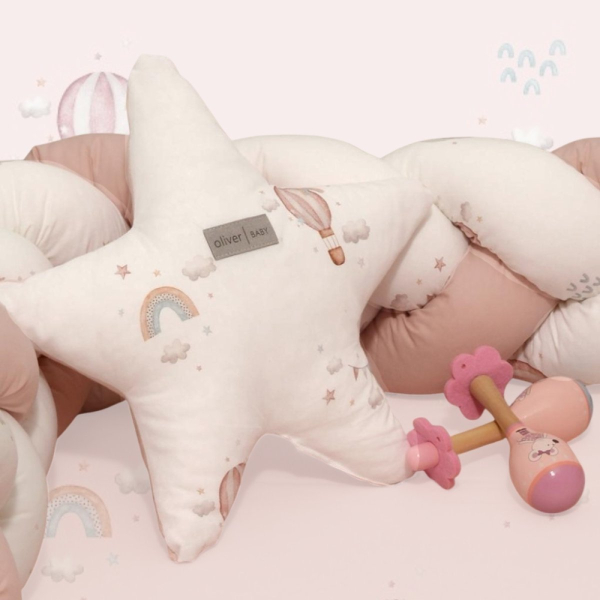 Διακοσμητικό Μαξιλάρι (37x37) Baby Oliver Αστέρι Design 422