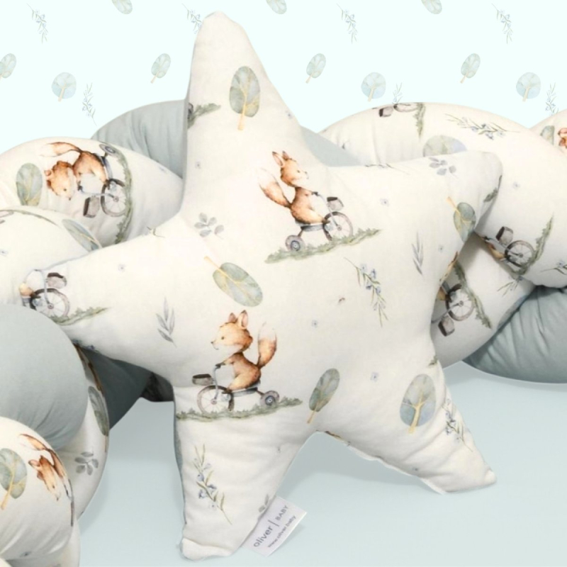 Διακοσμητικό Μαξιλάρι (37x37) Baby Oliver Αστέρι Design 423