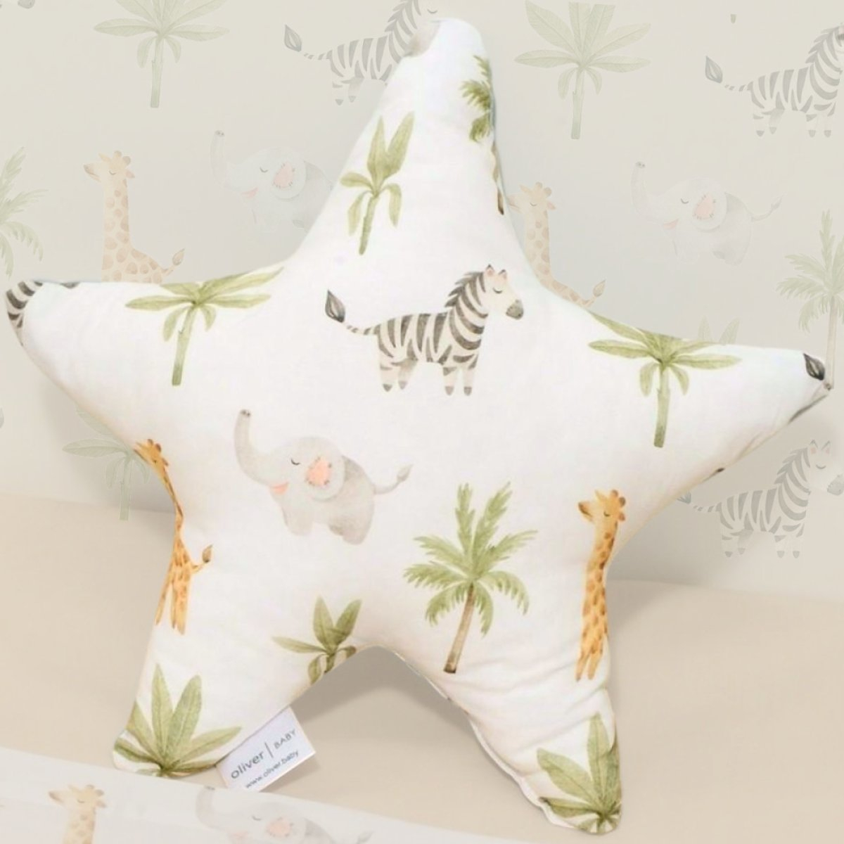 Διακοσμητικό Μαξιλάρι (37x37) Baby Oliver Αστέρι Design 424