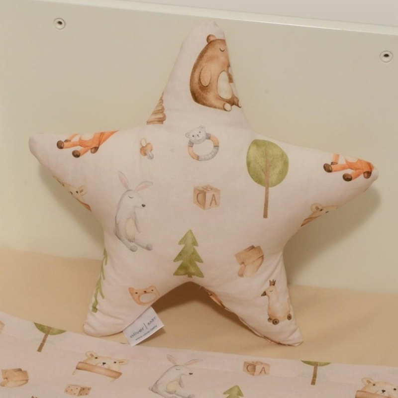 Διακοσμητικό Μαξιλάρι (37x37) Baby Oliver Αστέρι Design 428