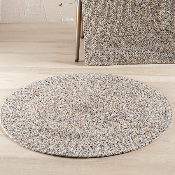 Στρογγυλό Πατάκι (Φ70) Rythmos Almira Beige