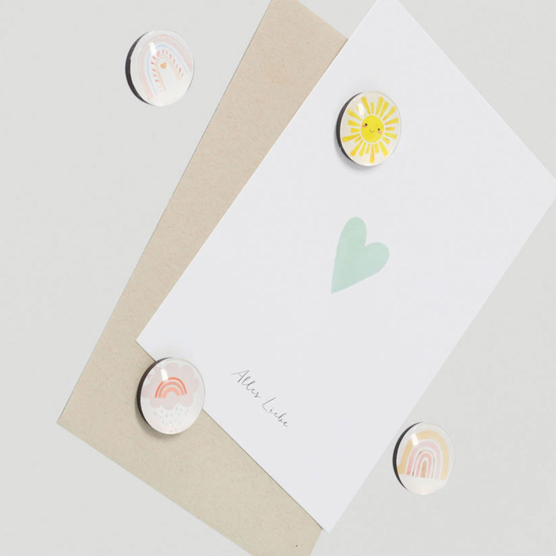 Μαγνητάκια (Σετ 4τμχ) Z-L Rainbow 11246