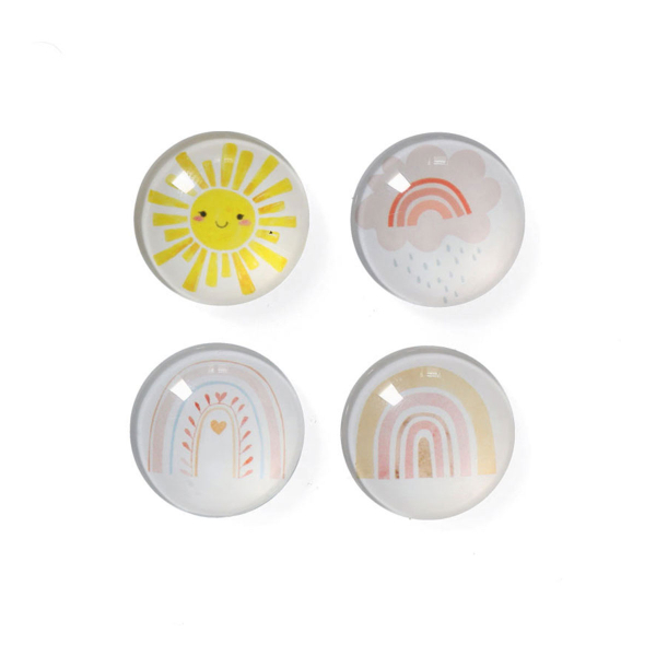 Μαγνητάκια (Σετ 4τμχ) Z-L Rainbow 11246