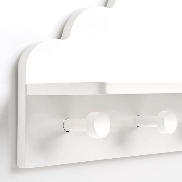 Κρεμάστρα Τοίχου 4 Θέσεων Με Ράφι (48x12x22) Z-L Cloud 13504