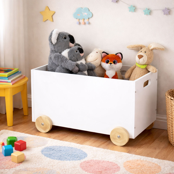 Κουτί Αποθήκευσης Παιχνιδιών Με Ροδάκια (50x36x30) Z-L 13508