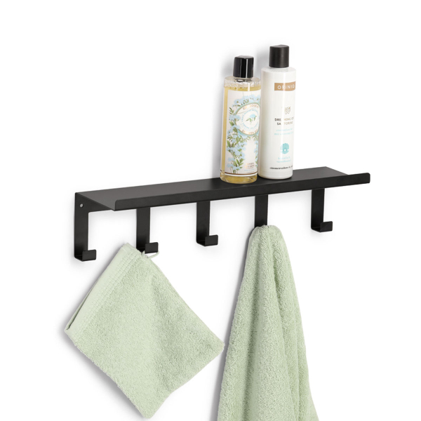 Κρεμάστρα Τοίχου 5 Θέσεων Με Ράφι (40x11x10.4) Z-L 13818