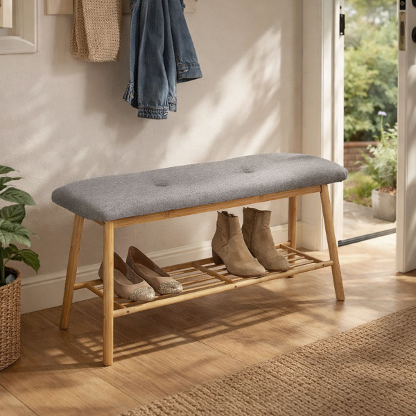 Παγκάκι Εισόδου - Παπουτσοθήκη 3 Θέσεων (89.5x30x44) Z-L 14239