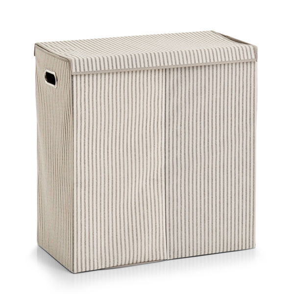 Καλάθι Απλύτων 2 Θέσεων (61.5x31x63) Z-L Stripes Beige 14654