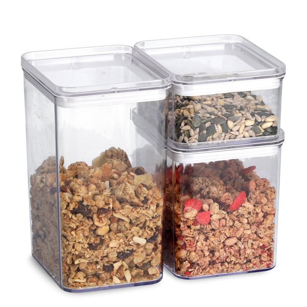 Δοχεία Αποθήκευσης (Σετ 3τμχ) Z-L Με Αεροστεγές Κλείσιμο 14739