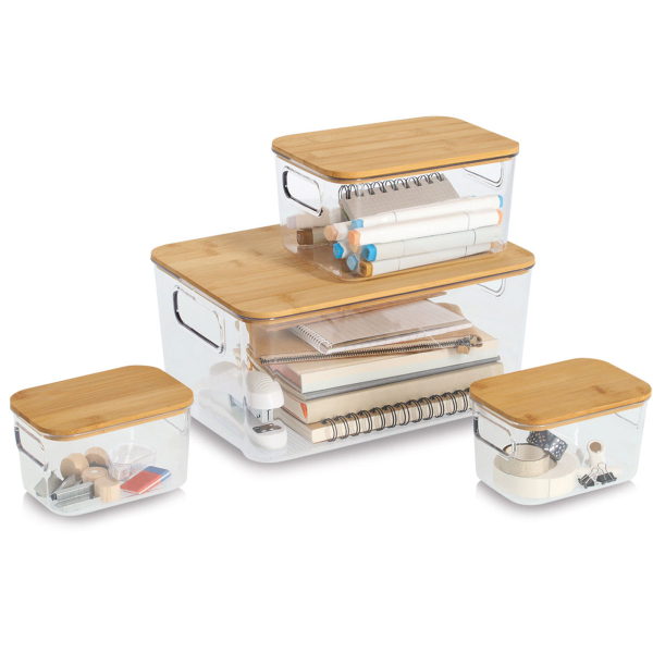 Κουτιά Αποθήκευσης (Σετ 4τμχ) Z-L 15208