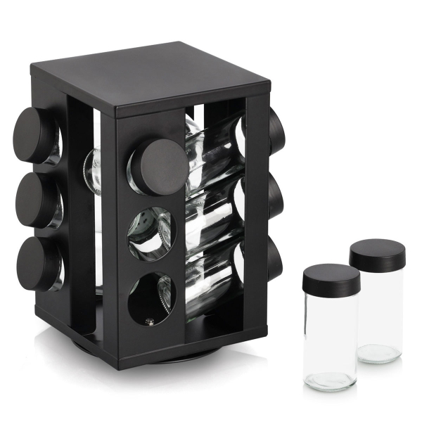 Βαζάκια Μπαχαρικών Σε Βάση (Σετ 12τμχ) Z-L 19633